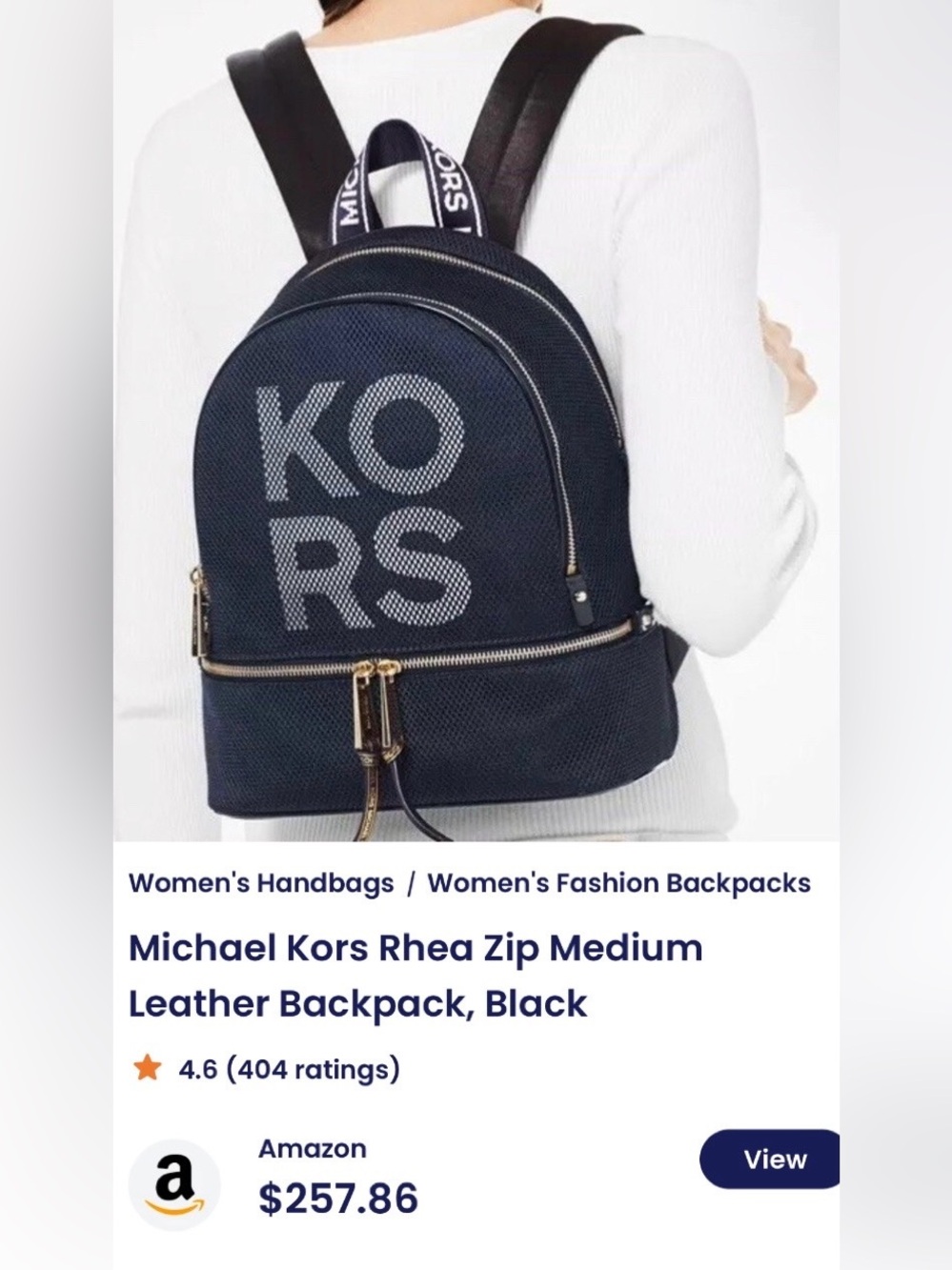 š¤ Michael Kors Rhea Logo Backpack š¤ - Picture 5 of 15